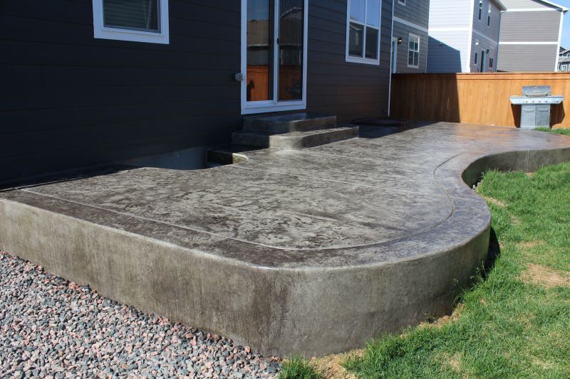 Backyard Concrete Stamping