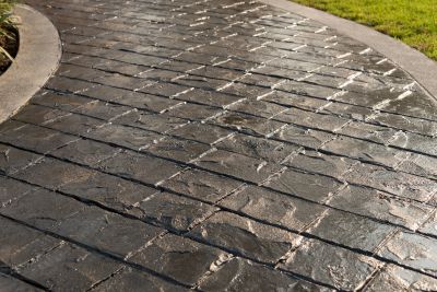 Stamped Concrete Pathway